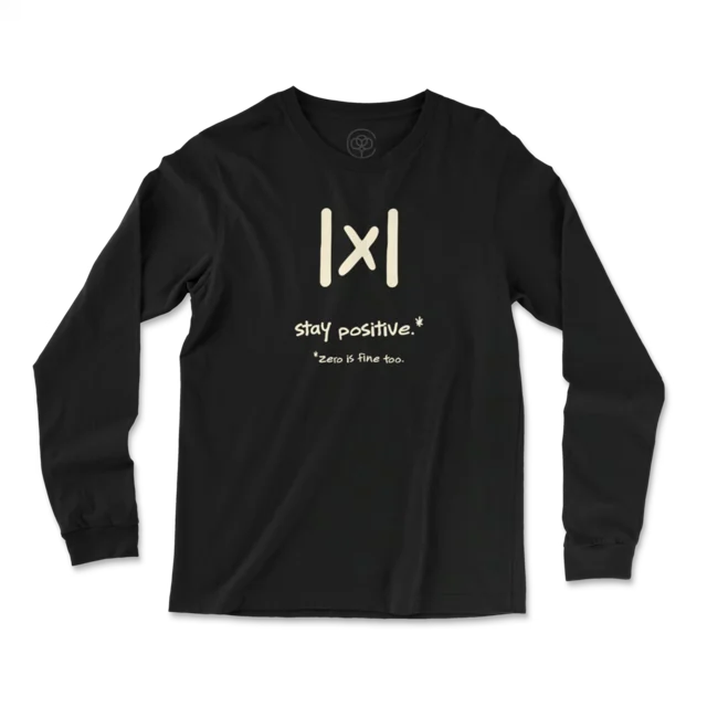 Stay Positive — LeftyNote · Dark Cotton shirt from Cotton Bureau